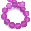 Glaskralen violet mat 10mm