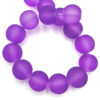 Glaskralen Paars mat 10mm