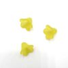 Acryl kraal bloem Licht Geel 12x15mm