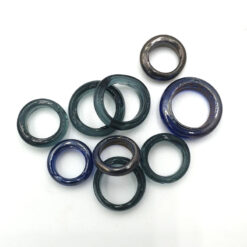 Glaskralen Blauw ring 12-13mm