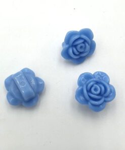 Acryl kraal bloem Licht blauw 7x14mm