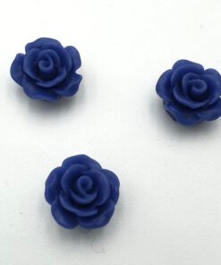 Acryl kraal roos Donkerblauw 9mm