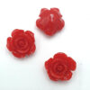 Acryl kralen bloem rood 15mm