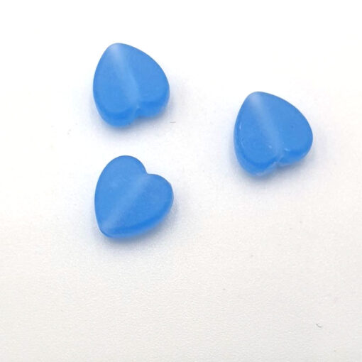 Acryl hartje mat Blauw 9mm