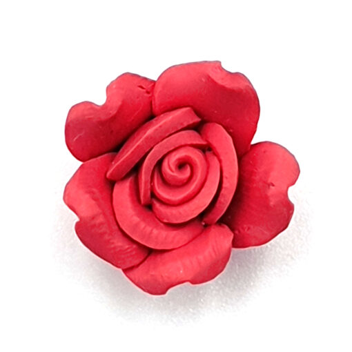 Fimo kraal roos Zacht rood 15mm