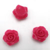 Acryl kraal bloem Fuchsia 12mm