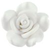 Fimo kraal bloem wit 10mm