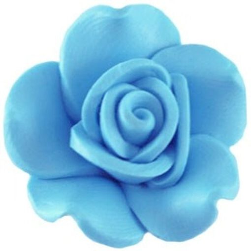 Fimo kraal roos Aqua blauw 10mm