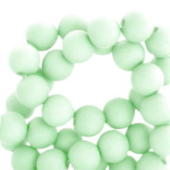 Acryl kralen mintgroen 4mm