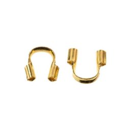 Draadbeschermers (5 x 4 x 1 mm) goud
