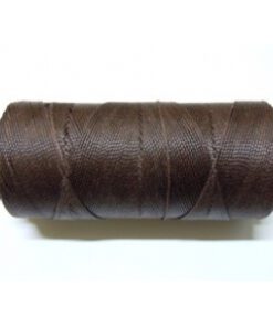 Braziliaans polyester waxkoord Donker bruin 1mm