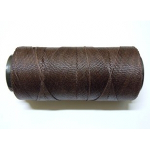 Braziliaans polyester waxkoord Donker bruin 1mm
