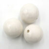 Keramiek kralen wit 25mm