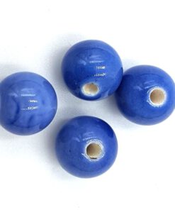 Keramiek kralen Blauw 12mm