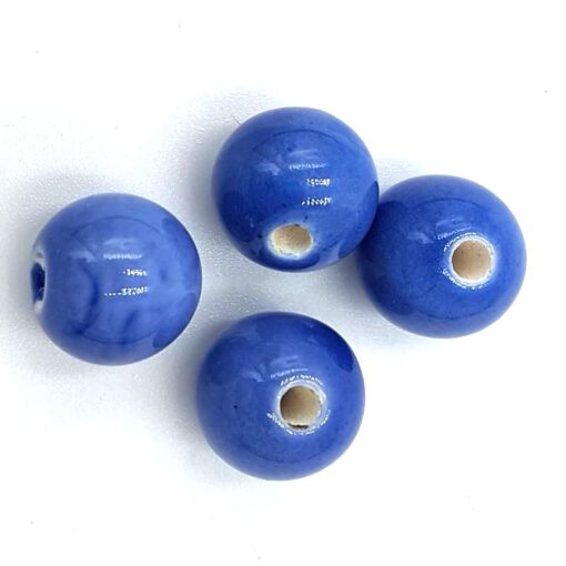 Keramiek kralen Blauw 12mm