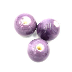 Keramiek kralen Licht aubergine 12mm