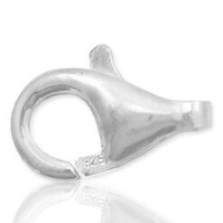 DQ metalen karabijn slot 925 zilver 8mm