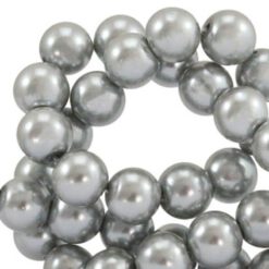 DQ Glasparels 6mm Zilvergrijs