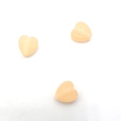 Acryl hartje mat Peach 9mm