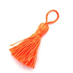 Kwastjes 4cm Oranje