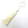 Kwastjes 9cm licht vanille