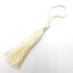 Kwastjes 9cm licht vanille