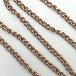 Verlengketting 3mm koper (per 10cm)