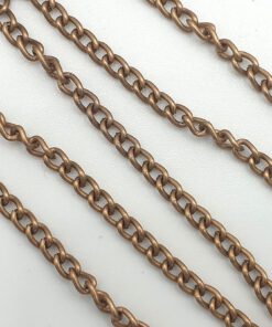 Verlengketting 3mm koper (per 10cm)