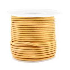 DQ Leer rond 2 mm MaisGeel