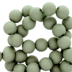 6mm acryl kralen Iceberg green