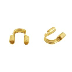 DQ metaal wire guardian / draadbeschermer 5mm (Ø0.69mm) Goud