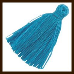 Kwastjes van Turquoise blauw 30mm