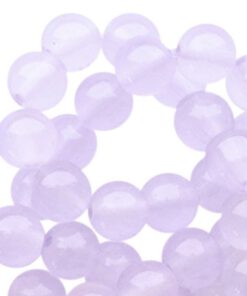 Glaskralen Lavender opaal 8mm