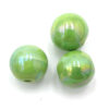 Keramiek kralen Lime 12mm met olieglans