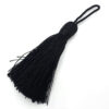 Dik kwastje 8cm zwart