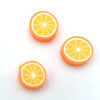 Polymeer kralen sinaasappel Orange (±10mm)