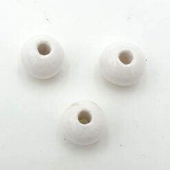 Keramiek kralen 10x8mm wit