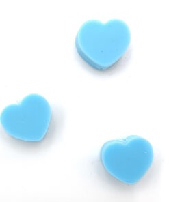 Polymeer kralen hartje 10mm licht blauw