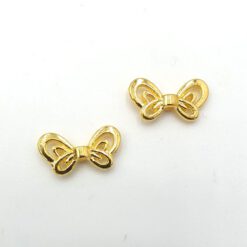 Metalen kralen angel wing Goud 9.5x17.5mm