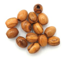 Olijf houten kralen 8x10mm
