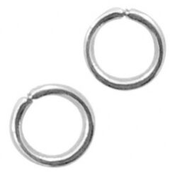 Metalen buigring 5mm Antiek zilver