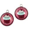 Metalen cupcake roze