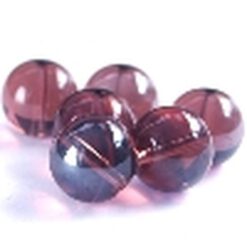Glaskralen Licht amathyst met glans 8mm
