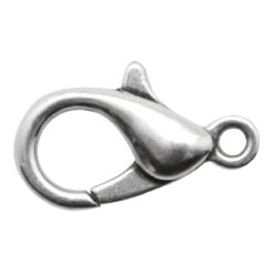 Karabijn slot 10x14mm antiek zilver