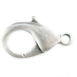 Design kwaliteit karabijn slot 18 mm Mat antiek zilver
