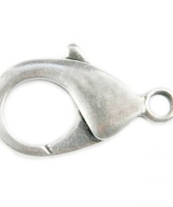 Design kwaliteit karabijn slot 18 mm Mat antiek zilver