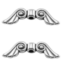 DQ Metaal bedel engeltjes 5x15mm