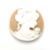 Cabochons Beige wit camee Lady 20mm (kopie)