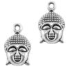 Metalen bedel buddha 14x22mm