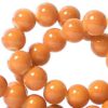 Glaskralen baked Oranje 8mm